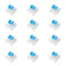 Dmopipp Keyboard Switches, 12PCS Blue Keyboard Clicker Replacement 3 PIN Mechanical Keyboard Switch