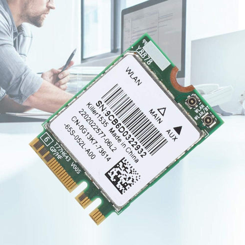 5G 867Mbps Bluetooth 4.1 Wireless Network Card, WiFi Game M.2 NGFF Adapter for Killer Wireless-AC 1535