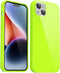 Silicone Case for iPhone 14 Plus, Glossy Soft Rubber Gel Plastic Jelly Neon Bright Color Protective Cover for Women