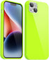 Silicone Case for iPhone 14 Plus, Glossy Soft Rubber Gel Plastic Jelly Neon Bright Color Protective Cover for Women