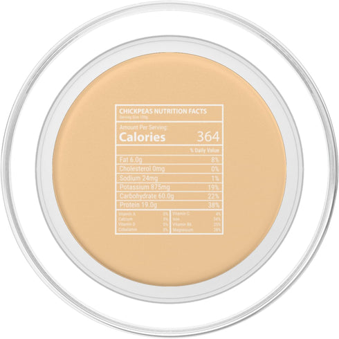 Chickpeas Nutrition Data Graphic Collective Chickpeas Nutrition Facts Macro Label Design PopSockets PopGrip for MagSafe