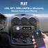 KUNFINE MP3, 2 USB(2.1A Audio Systems Car Stereo - Single Din, Voice Control, Bluetooth, No CD DVD Player, FM Radio
