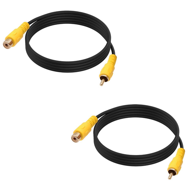 YARCHONN RCA Audio Coaxial Cable Adapter RCA Male to Female AV Audio Video