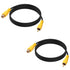 YARCHONN RCA Audio Coaxial Cable Adapter RCA Male to Female AV Audio Video