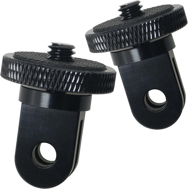 2pcs Camera Tripod Adapter, 1/4" - 20 Conversion Adapter for GoPro Action Camera to 1/4" Screw Mount Accessories