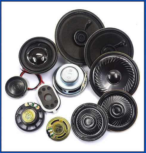 Fielect 2Pcs DIY Speaker 0.5W 8 Ohm Replacement Loudspeaker, 40mm Diameter Round Shape
