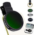 Yadsux 2-400 (1-16 ND Filter for iPhone,Clip-on Phone Lens Adjustable Neutral Density Filter Kit,Variable Stops)
