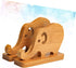WOONEKY Bamboo Elephant Phone Holder - Sturdy Desk Stand