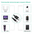 USB Cable 5.5mm/2.1mm 5V DC Barrel Jack Power Cable (Black, 100cm) for VoIP Phone Router, Portable Power Source, Serato