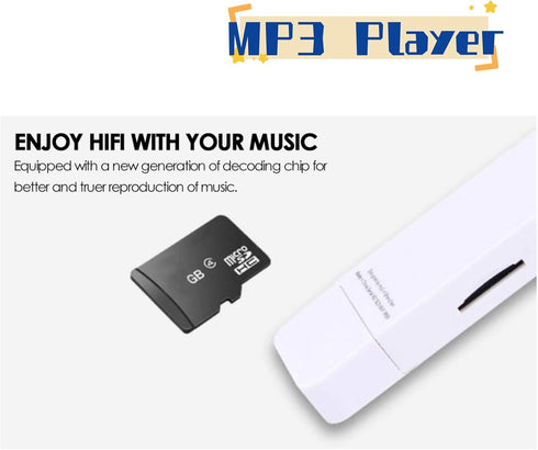 GLOGLOW MP3 MP3 64GB Portable Player, Lossless Sound Music Player Support Up to Mini Music Player for Students Running