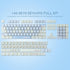 Hyekit PBT Keycaps - 145 Keys Baby Cat Keycaps, Dye-Sublimation Cute MOA Profile Custom Keycaps for Cherry MX