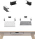 Under Desk Laptop Holder Rack Mount for Keyboard & Small Devices, Cable Box Wall Mount Tray Organizer