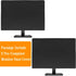 2Pack Waterproof Computer Monitor Dust Cover, Luxiv Black Full Body Cover for Computer Screen Protective Sleeve