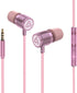 LUDOS ULTRA Wired Earbuds - in-Ear Headphones with Microphone, Noise Isolating Ear Buds, Memory Foam for iPhone,