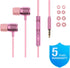 LUDOS ULTRA Wired Earbuds - in-Ear Headphones with Microphone, Noise Isolating Ear Buds, Memory Foam for iPhone,