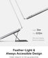 MOFT Laptop Stand for Desk, Adhesive Stand with 2 Adjustable Viewing Angles, Portable for MacBook Air & Pro