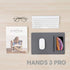 POUT H3 PRO Qi Wireless Charging Mouse Pad Mat - Charges MacBook, iPhone, Airpods, Samsung Galaxy, Dust Gray