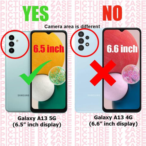 Zase Design Clear Case for Samsung Galaxy A13 5G, Liquid Glitter Sparkle Bling Shockproof with 3D Butterflies Waterfall