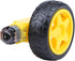 2pcs 3-6V 65 27MM HiLetgo Smart Car Robot Plastic Tire Wheel with DC Gear Motor for Robot *