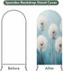 Jnbasdffb 6 White Spring Floral Wedding Arch Cover,Stretchy Spandex Arch Backdrop Stand Covers FT,Modern Oil Painting