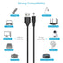 10-in-1 5V 5.52.1mm 5FT Belker Universal DC Power Cable,USB to DC Plug with Type-C, Micro USB, Mini USB and More
