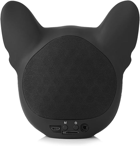 Bulldog Speaker Wireless Bluetooth Mini Speaker, Portable Bulldog Head Stereo with USB & T Flash Card Support