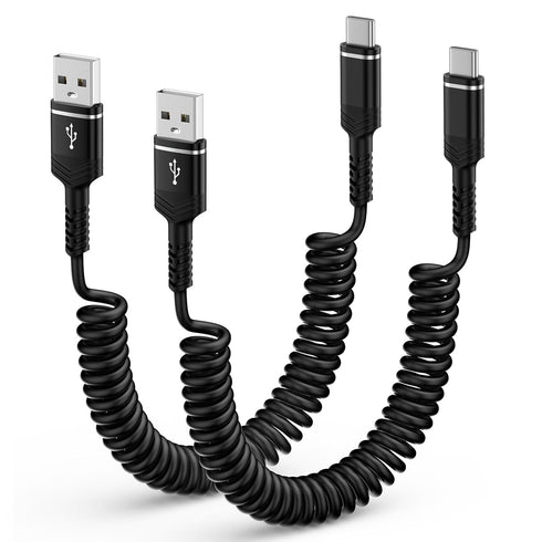 Motorola Edge 2024 Charger Cable 3FT, Coiled USB C to USB C Cord for Moto G Stylus 5G 2024, Fast Charging Wire