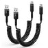 Motorola Edge 2024 Charger Cable 3FT, Coiled USB C to USB C Cord for Moto G Stylus 5G 2024, Fast Charging Wire