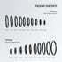Neewer 20 Pieces Anodized Black Metal Lens Filter Adapter Ring Kit - Includes 10 Step Up & 10 Step Down Adapter Rings