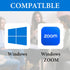 GEEKRIA RGB Meeting Mute Controller Compatible with Windows Zoom App, Mute/Unmute Microphone Audio, Stop/Start Video