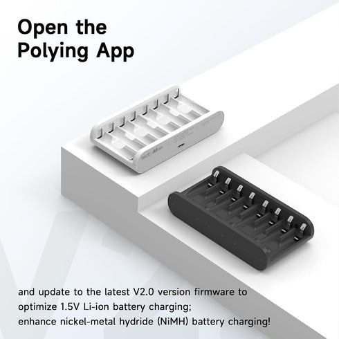 ISDT 8-Bay 1.2V 1.5V LiFePO4 Battery Charger AA AAA Rechargeable Batteries Portable Smart Charger Fast Charging USB
