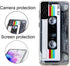 FAteam Case for Galaxy S21 Plus 5G - Shockproof Scratchproof TPU Soft Bumper Retro Cassette Tape Case