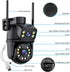 ICSEE WiFi Camera Security, 6MP Dual Lens, Wireless PTZ, Waterproof, Human Detection, Full Color Night Vision 65ft,