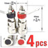 CESS Amplifier Terminal Connector Binding Post Push Quick Type, Spring Loaded Press Subwoofer Terminal, 4 Pack