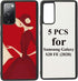 5PCS Compatible with Samsung Galaxy S20 FE 5G Case, Sublimation Blanks Phone Case, 2 in 1 Soft Rubber TPU Cover