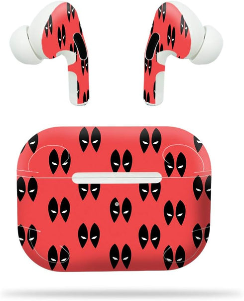 MightySkins Compatible with Apple Airpods Pro - Dead Eyes Pool, Durable Vinyl Decal Wrap Cover