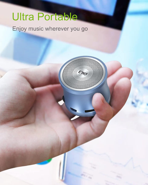 EWA A109mini Bluetooth Speaker with Bass Radiator, Portable Loud Speaker for Home, Hiking, Travel