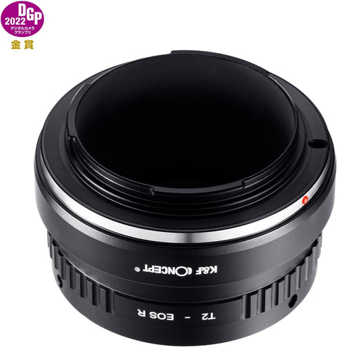 K&F Concept T2-EOS R Manual Focus Lens Mount Adapter Compatible with T-Mount (T/T-2) Screw Mount SLR Lens to Canon EOS R