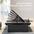 Monitor Stand Riser for Desk, 2-IN-1 Foldable Laptop Stand, Desktop Organizers and Accessories for Laptop, Black