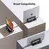 UGREEN Vertical Laptop Stand Holder for Desk, Adjustable Aluminum Stand Compatible with MacBook Pro, MacBook Air, Up to