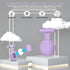 AirTag Holder Case for Kids Waterproof,Hidden AirTag Case with Brooch Pin Holder,Item Locator,Anti Lost GPS Tracker Item Finder for Child/Kids/Elderly/Pets/Clothing-Violet