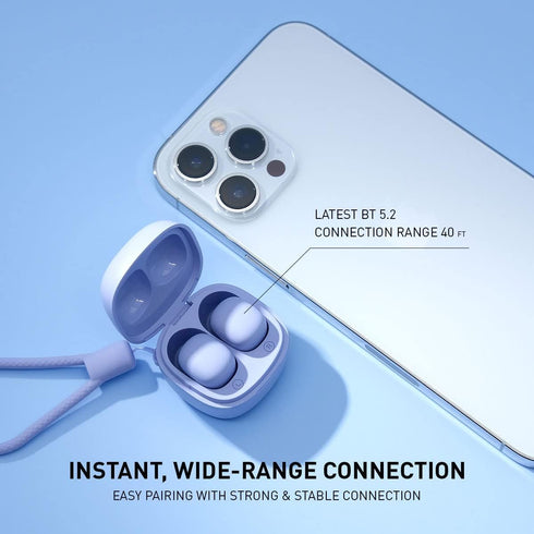 Wireless Ear Buds for Small Ears, 2.5g Light Weight Mini Earbuds in Cute Colors for Women & Kids, Bluetooth 5.3, IPX6