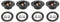 3 Double Binding Round Push Spring Loaded Jacks Connector Speaker Box Terminal Cup (Black - 4pcs)