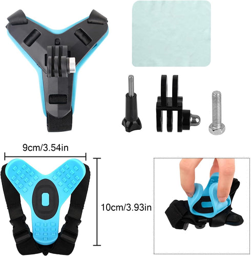 ChromLives Helmet Mount for Gopro, Updated Motorcycle Helmet Chin Strap Mount for Gopro Hero 11, 10, 9, 8, 7, 6, 5, 4,