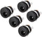 uxcell DC-022 5.5mmx2.1mm DC Power Jack Socket 3 Pin Female Panel Mount Connector, 5pcs