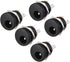 uxcell DC-022 5.5mmx2.1mm DC Power Jack Socket 3 Pin Female Panel Mount Connector, 5pcs