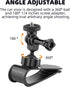 Car Sun Visor Mount for Insta360 X4 X3 X2 DJI Osmo Pocket 3 Action 4 3 Gopro 12 11 10 9 8 7 Car Sun Visor Holder with Phone Clip for Vlog/Video POV Mount Smartphone Accessories