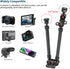 Akeipho 21"/53cm Adjustable Magic Arm with Super Clamp, Overhead Phone Mount, Heavy Duty Desk Camera Mount