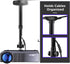 DAWASAPAT 360 90 9"-15" -Inch Ceiling Projector Mount Bracket Matte Black, Rotation & Tilt, Adjustable Length, Screw