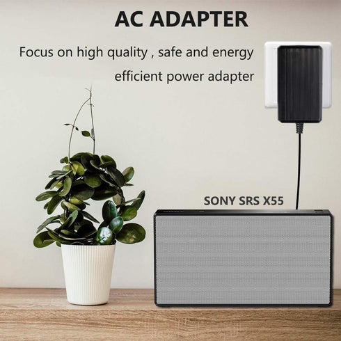 15V Speaker Charger Compatible with Sony SRS-XB3/BLK/BLUE/RED SRSBTX500 SRS-X55/BLK/WHT Bluetooth Portable Wireless